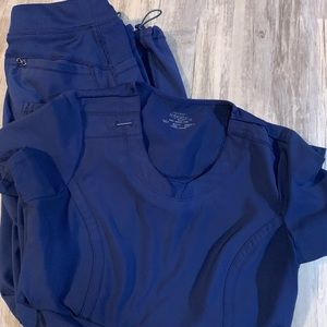 Xs/xxs navy blue infinity by Cherokee scrubs